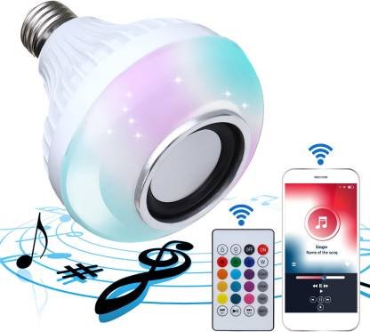 LED Bulb With Bluetooth Speaker Music Color With Remote